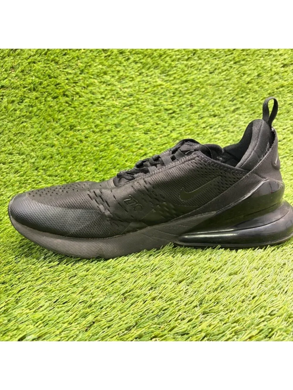 Nike Air Max 270 Mens Size 13 Black Athletic Running Walking Shoes Sneakers